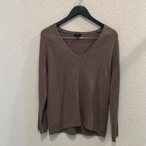 Ann Taylor Brown V-Neck Sweater size S